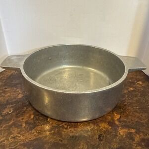 Wilton Columbia PA USA Casserole‎ Pot Bowl Armetale RWP Two Handled Pewter Vtg